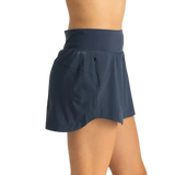 Free Fly Apparel 02. WOMENS APPAREL - WOMENS DRESS|SKIRT - WOMENS SKIRT ACTIVE Women's Bamboo-Lined Active Breeze Skort BLACK