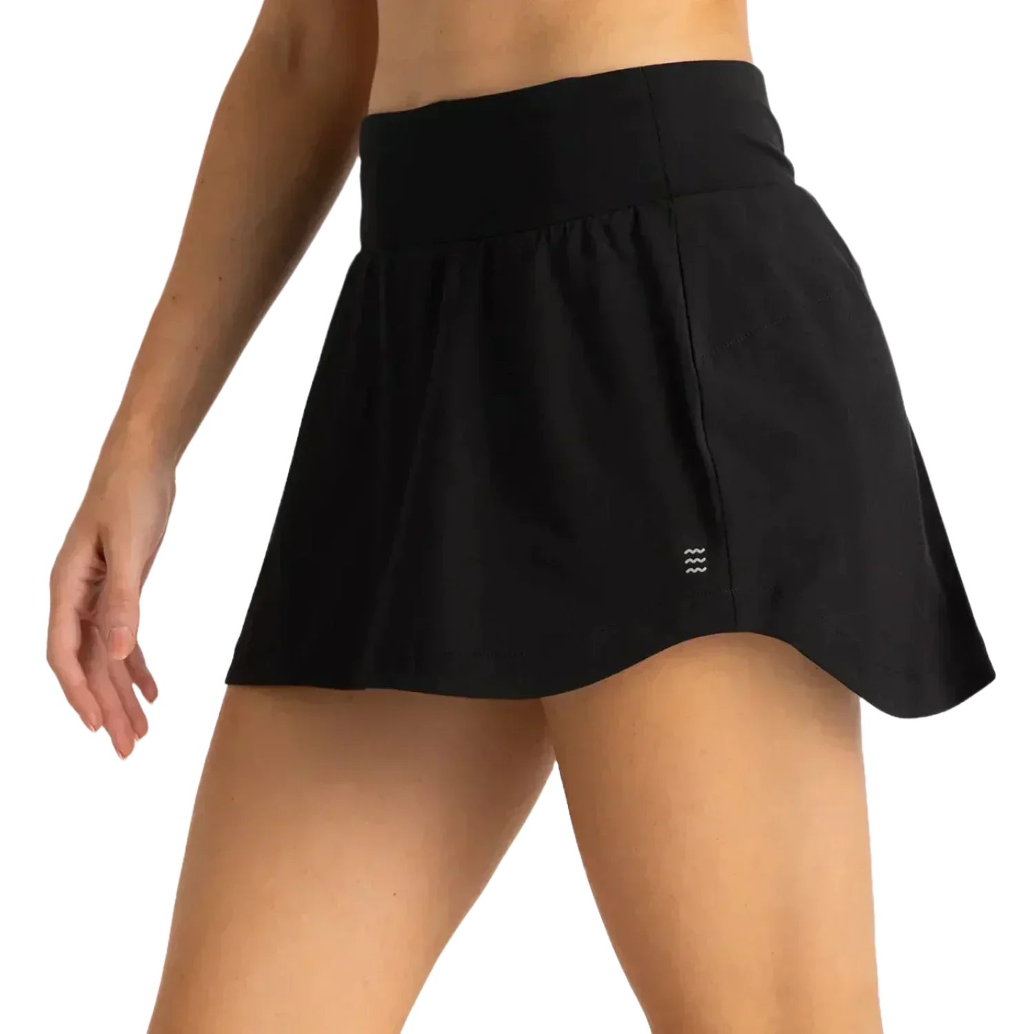 Free Fly Apparel 02. WOMENS APPAREL - WOMENS DRESS|SKIRT - WOMENS SKIRT ACTIVE Women's Bamboo-Lined Active Breeze Skort BLACK