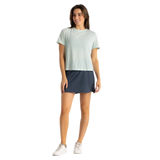 Free Fly Apparel 02. WOMENS APPAREL - WOMENS DRESS|SKIRT - WOMENS SKIRT ACTIVE Women's Bamboo-Lined Active Breeze Skort - Long BLUE DUSK II