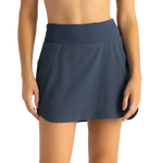 Free Fly Apparel 02. WOMENS APPAREL - WOMENS DRESS|SKIRT - WOMENS SKIRT ACTIVE Women's Bamboo-Lined Active Breeze Skort - Long BLUE DUSK II