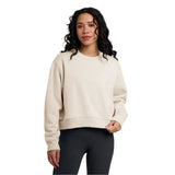 Free Fly Apparel 02. WOMENS APPAREL - WOMENS HOODIES|SWEATERS - WOMENS PO SWEATERS Women's Bamboo Northcoast Fleece Crew STONE