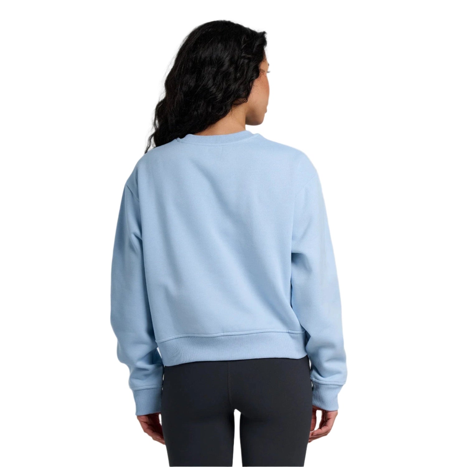 Free Fly Apparel 02. WOMENS APPAREL - WOMENS HOODIES|SWEATERS - WOMENS PO SWEATERS Women's Bamboo Northcoast Fleece Crew CLEAR SKY