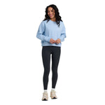 Free Fly Apparel 02. WOMENS APPAREL - WOMENS HOODIES|SWEATERS - WOMENS PO SWEATERS Women's Bamboo Northcoast Fleece Crew CLEAR SKY