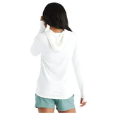 Free Fly Apparel 02. WOMENS APPAREL - WOMENS LS SHIRTS - WOMENS LS HOODY Women's Bamboo Shade Hoody II BRIGHT WHITE