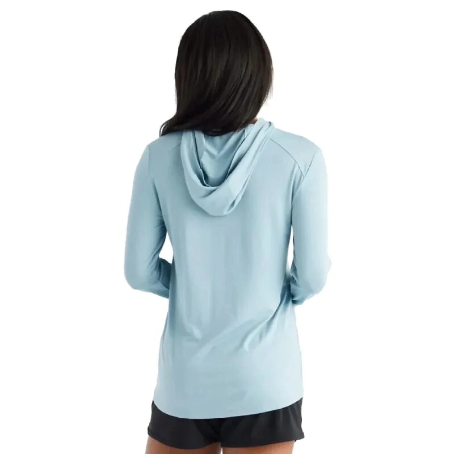 Free Fly Apparel 02. WOMENS APPAREL - WOMENS LS SHIRTS - WOMENS LS HOODY Women's Bamboo Shade Hoody II OCEAN MIST