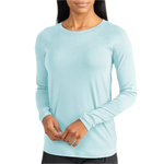 Free Fly Apparel 02. WOMENS APPAREL - WOMENS LS SHIRTS - WOMENS LS CASUAL Women's Bamboo Shade Long Sleeve II OCEAN MIST