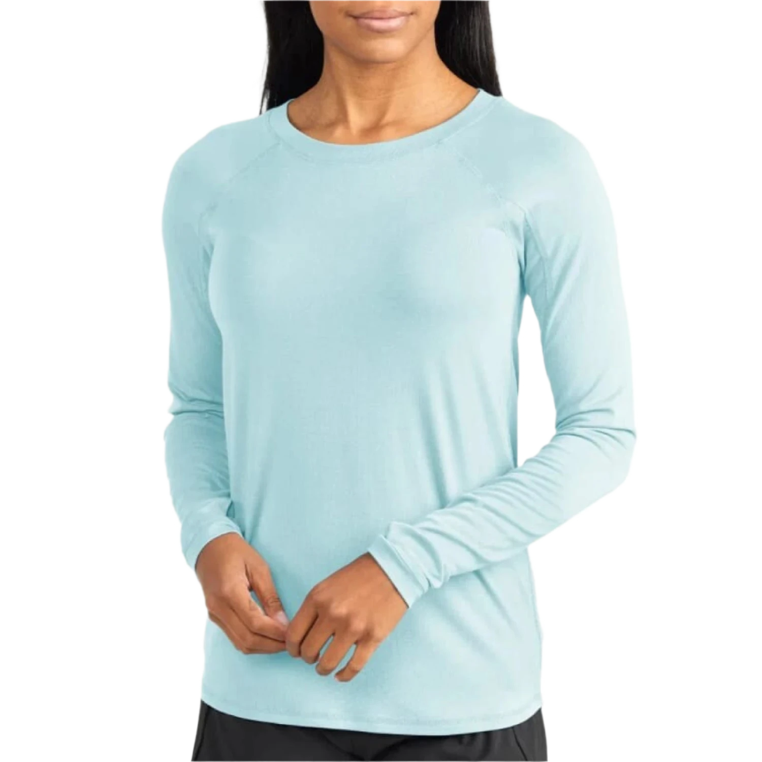 Free Fly Apparel 02. WOMENS APPAREL - WOMENS LS SHIRTS - WOMENS LS CASUAL Women's Bamboo Shade Long Sleeve II OCEAN MIST