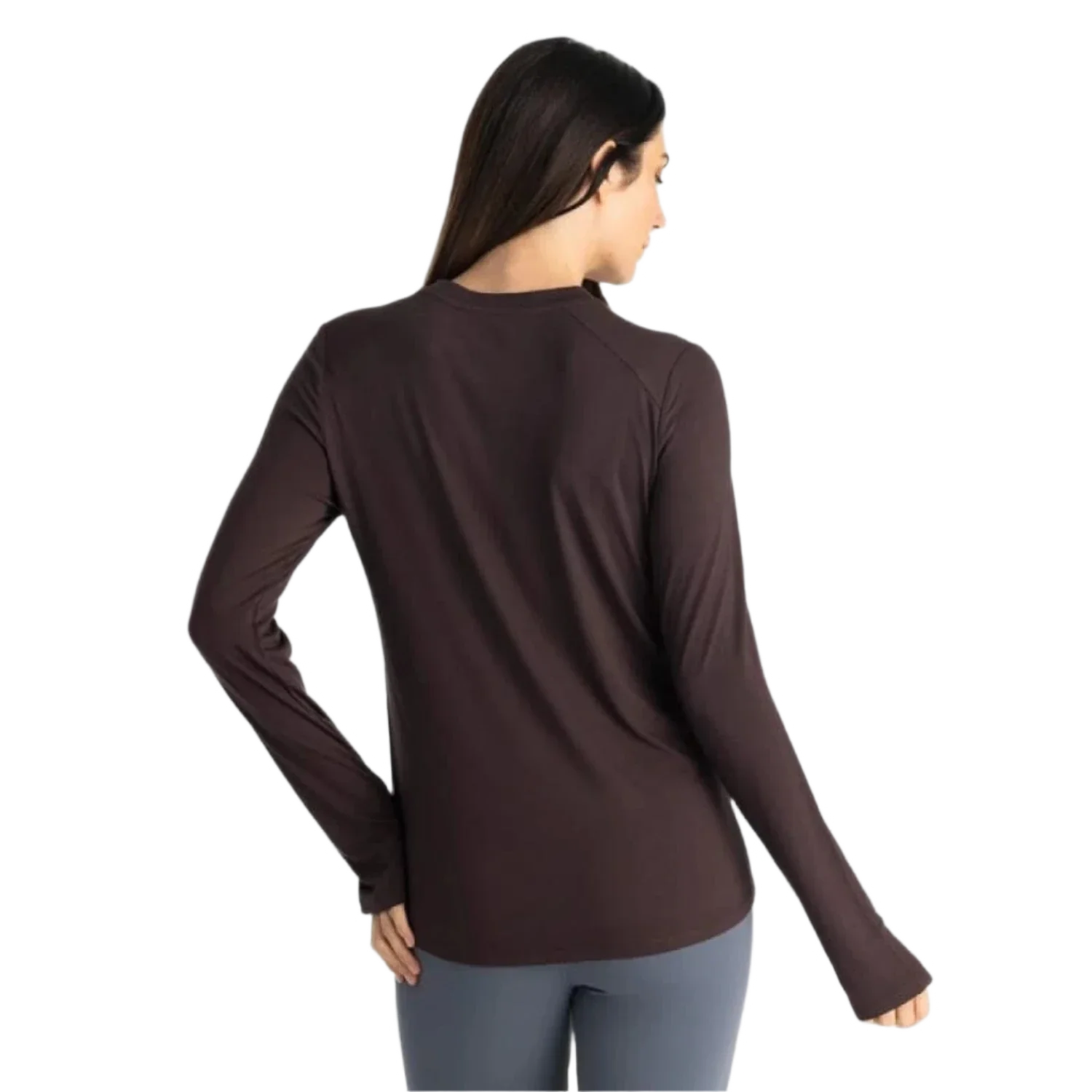 Free Fly Apparel 02. WOMENS APPAREL - WOMENS LS SHIRTS - WOMENS LS CASUAL Women's Bamboo Shade Long Sleeve II RED CEDAR