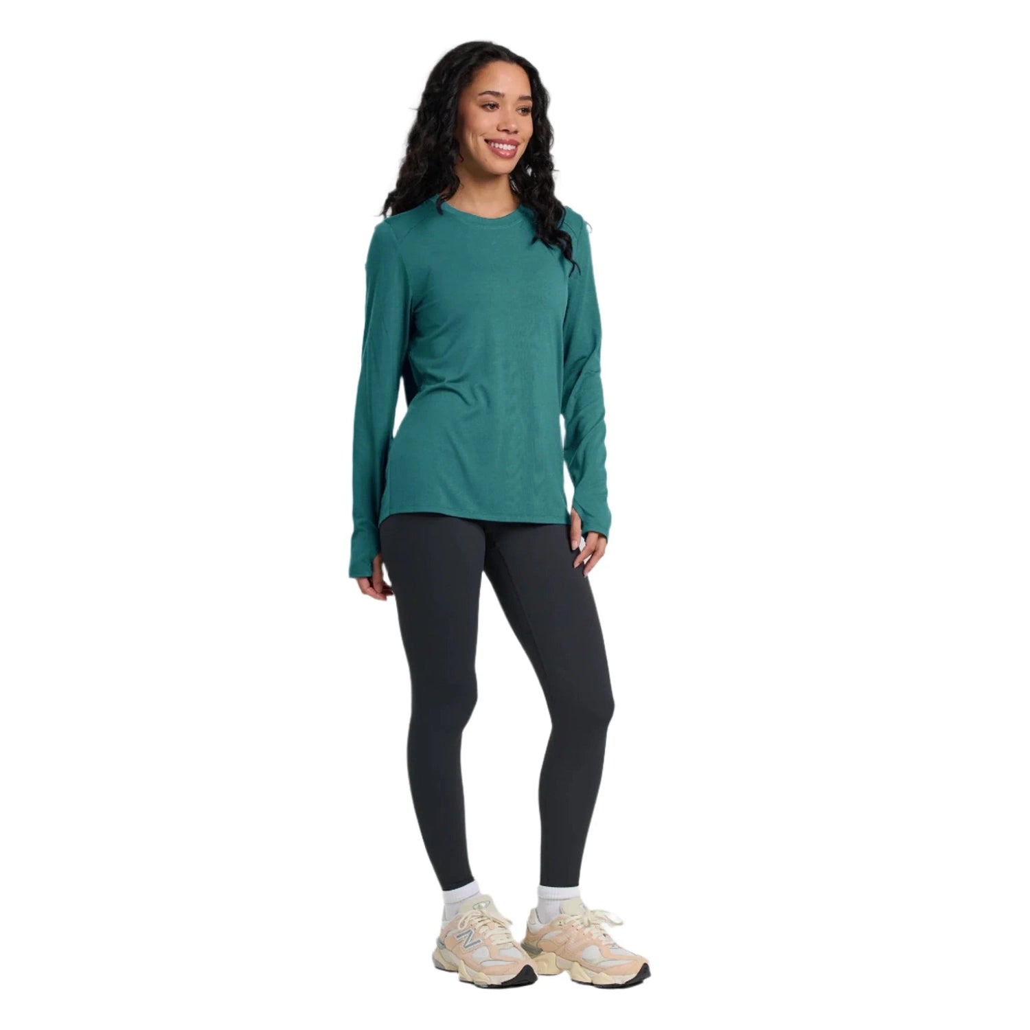 Free Fly Apparel 02. WOMENS APPAREL - WOMENS LS SHIRTS - WOMENS LS CASUAL Women's Bamboo Shade Long Sleeve II SEA PINE
