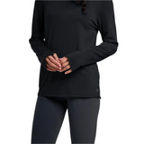 Free Fly Apparel 02. WOMENS APPAREL - WOMENS LS SHIRTS - WOMENS LS CASUAL Women's Bamboo Shade Long Sleeve II BLACK