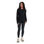 Free Fly Apparel 02. WOMENS APPAREL - WOMENS LS SHIRTS - WOMENS LS CASUAL Women's Bamboo Shade Long Sleeve II BLACK