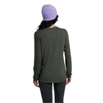 Free Fly Apparel 02. WOMENS APPAREL - WOMENS LS SHIRTS - WOMENS LS CASUAL Women's Bamboo Shade Long Sleeve II DARK FOREST