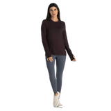 Free Fly Apparel 02. WOMENS APPAREL - WOMENS LS SHIRTS - WOMENS LS CASUAL Women's Bamboo Shade Long Sleeve II RED CEDAR