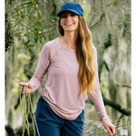 Free Fly Apparel 02. WOMENS APPAREL - WOMENS LS SHIRTS - WOMENS LS CASUAL Women's Bamboo Shade Long Sleeve II FIG