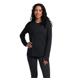 Free Fly Apparel 02. WOMENS APPAREL - WOMENS LS SHIRTS - WOMENS LS CASUAL Women's Bamboo Shade Long Sleeve II BLACK