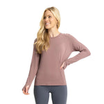 Free Fly Apparel 02. WOMENS APPAREL - WOMENS LS SHIRTS - WOMENS LS CASUAL Women's Bamboo Shade Long Sleeve II FIG