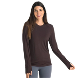 Free Fly Apparel 02. WOMENS APPAREL - WOMENS LS SHIRTS - WOMENS LS CASUAL Women's Bamboo Shade Long Sleeve II RED CEDAR