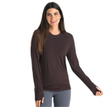 Free Fly Apparel 02. WOMENS APPAREL - WOMENS LS SHIRTS - WOMENS LS CASUAL Women's Bamboo Shade Long Sleeve II RED CEDAR