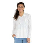 Free Fly Apparel 02. WOMENS APPAREL - WOMENS LS SHIRTS - WOMENS LS HOODY Women's Bamboo Slub Hoody SEA SALT