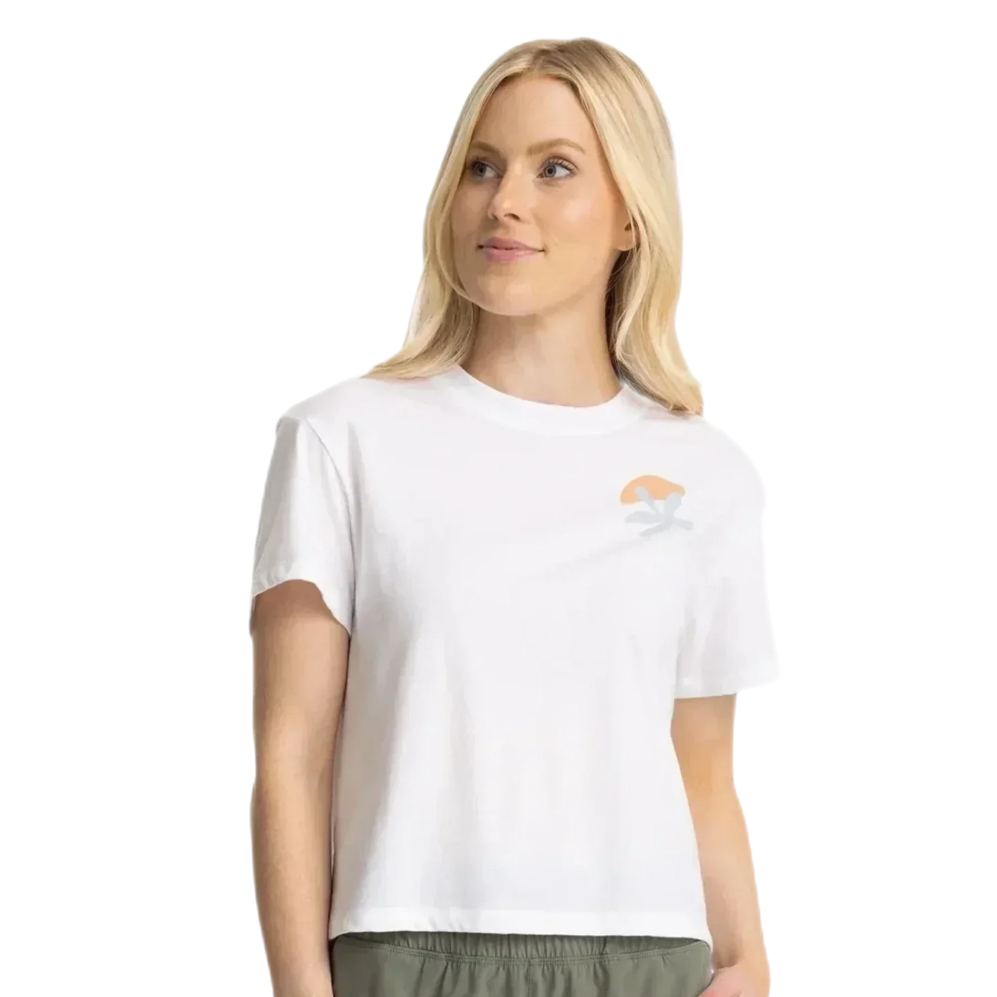 Free Fly Apparel 01. MENS APPAREL - MENS T-SHIRTS - MENS T-SHIRT SS Women's Coral Tee WHITE