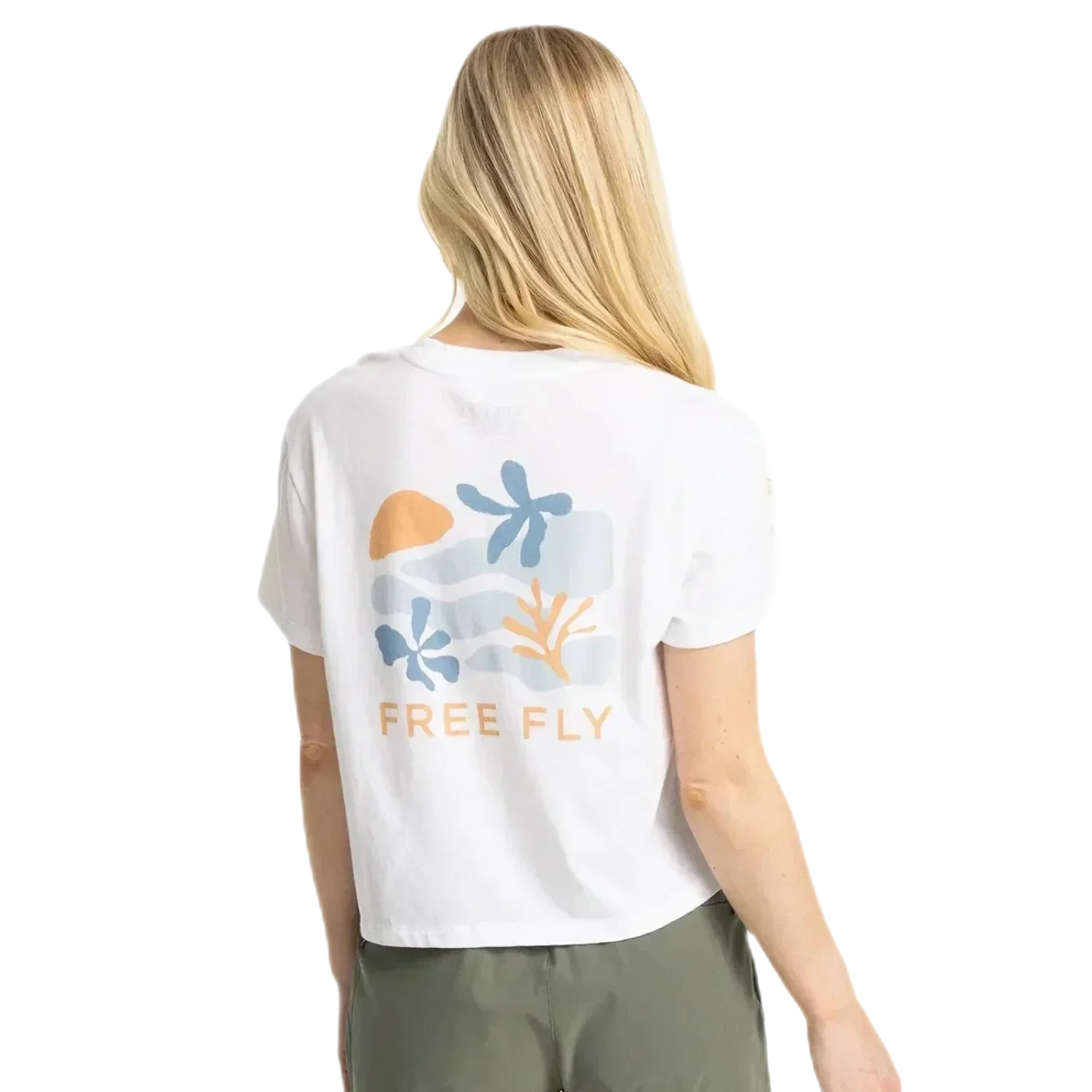 Free Fly Apparel 01. MENS APPAREL - MENS T-SHIRTS - MENS T-SHIRT SS Women's Coral Tee WHITE