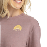 Free Fly Apparel 02. WOMENS APPAREL - WOMENS SS SHIRTS - WOMENS SS CASUAL Women's Daybreak Tee HEATHER FIG