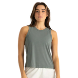 Free Fly Apparel 02. WOMENS APPAREL - WOMENS SS SHIRTS - WOMENS TANK CASUAL Women's Elevate Lightweight Tank AGAVE GREEN