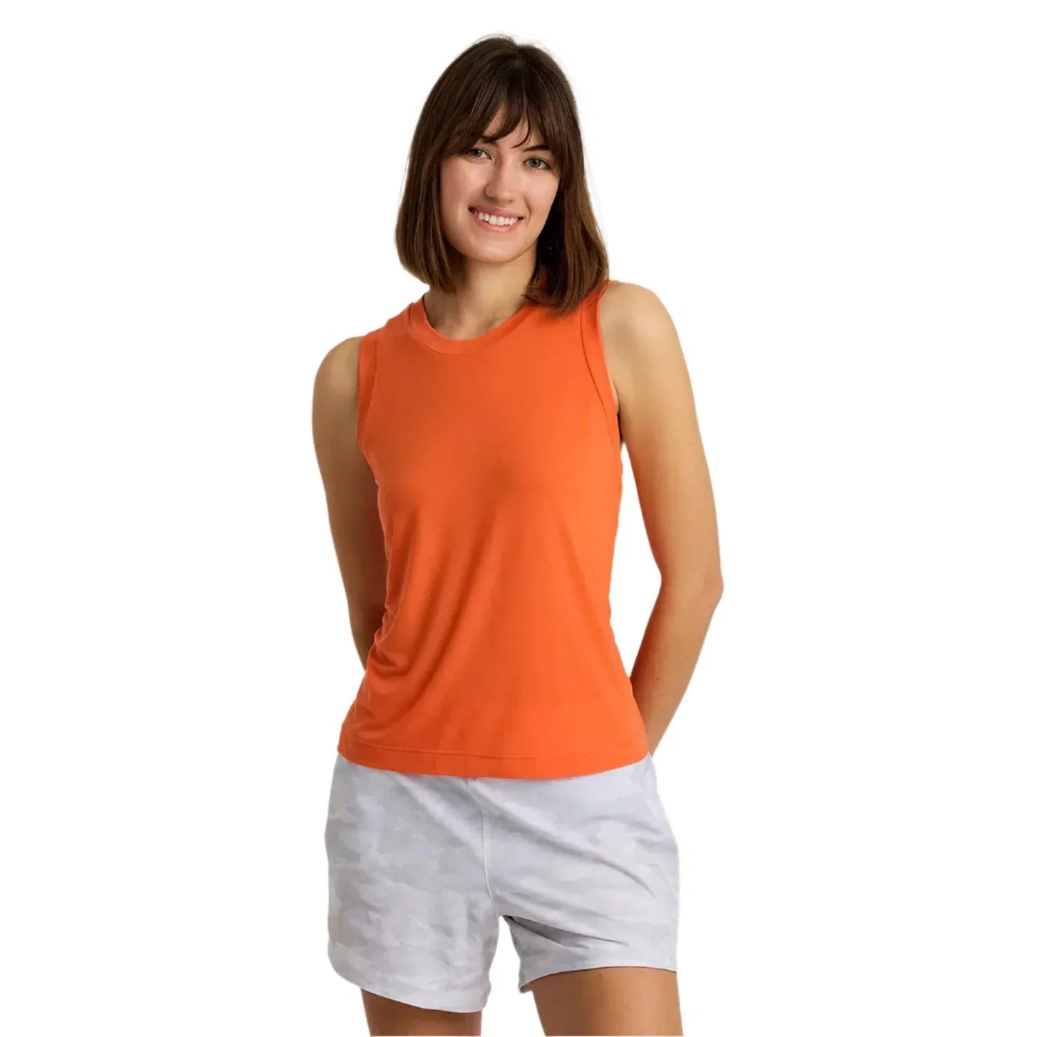 Free Fly Apparel 02. WOMENS APPAREL - WOMENS SS SHIRTS - WOMENS TANK CASUAL Women's Elevate Lightweight Tank TIGERLILY