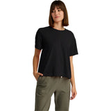 Free Fly Apparel 02. WOMENS APPAREL - WOMENS SS SHIRTS - WOMENS SS CASUAL Women's Elevate Lightweight Tee BLACK