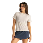 Free Fly Apparel 02. WOMENS APPAREL - WOMENS SS SHIRTS - WOMENS SS CASUAL Women's Elevate Lightweight Tee HEATHER BIRCH