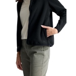 Free Fly Apparel 02. WOMENS APPAREL - WOMENS JACKETS - WOMENS JACKETS FLEECE Women's Gridback Fleece Jacket BLACK