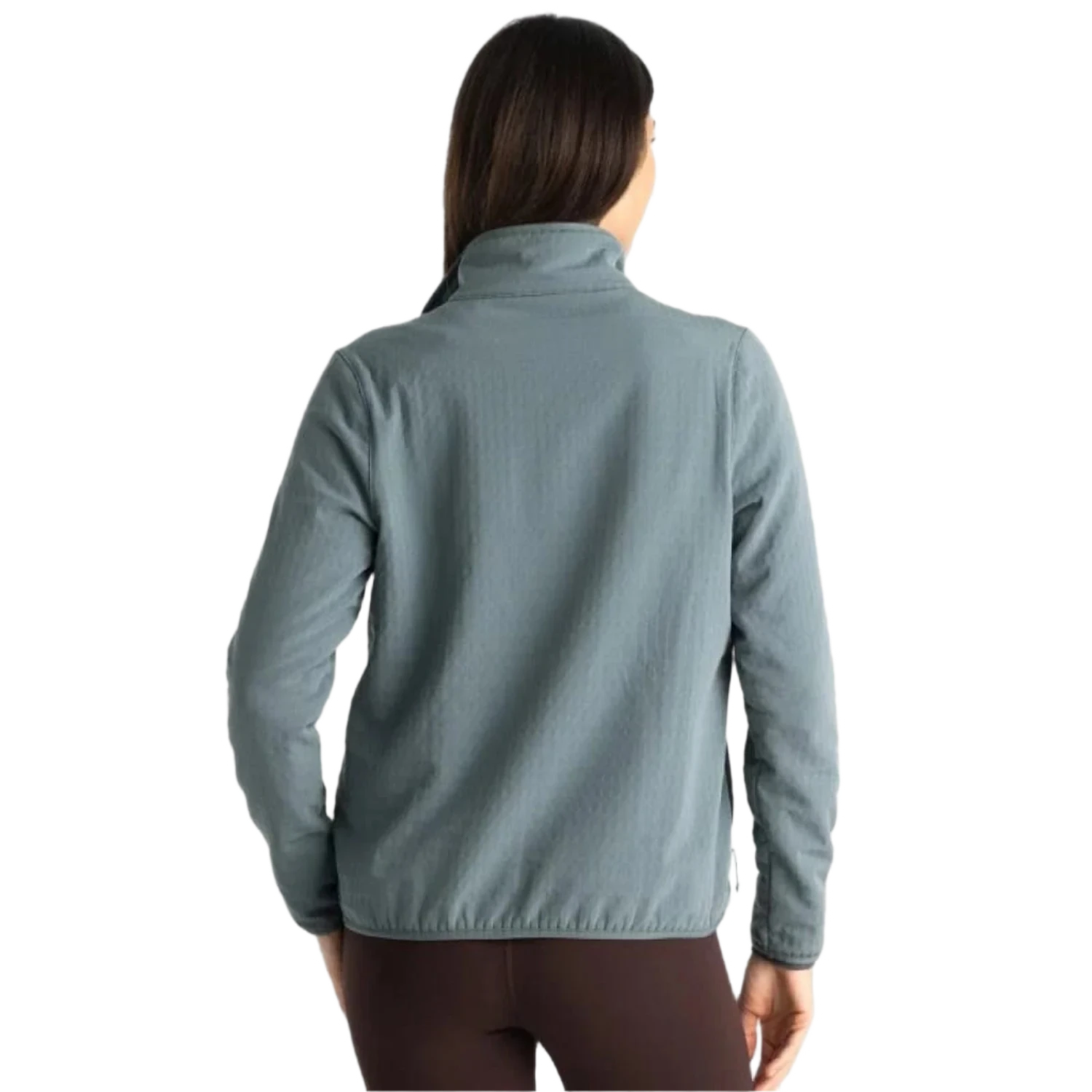 Free Fly Apparel 02. WOMENS APPAREL - WOMENS JACKETS - WOMENS JACKETS FLEECE Women's Gridback Fleece Jacket STORMY SEA