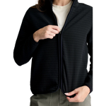 Free Fly Apparel 02. WOMENS APPAREL - WOMENS JACKETS - WOMENS JACKETS FLEECE Women's Gridback Fleece Jacket BLACK