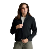 Free Fly Apparel 02. WOMENS APPAREL - WOMENS JACKETS - WOMENS JACKETS FLEECE Women's Gridback Fleece Jacket BLACK