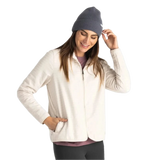 Free Fly Apparel 02. WOMENS APPAREL - WOMENS JACKETS - WOMENS JACKETS FLEECE Women's Gridback Fleece Jacket STONE