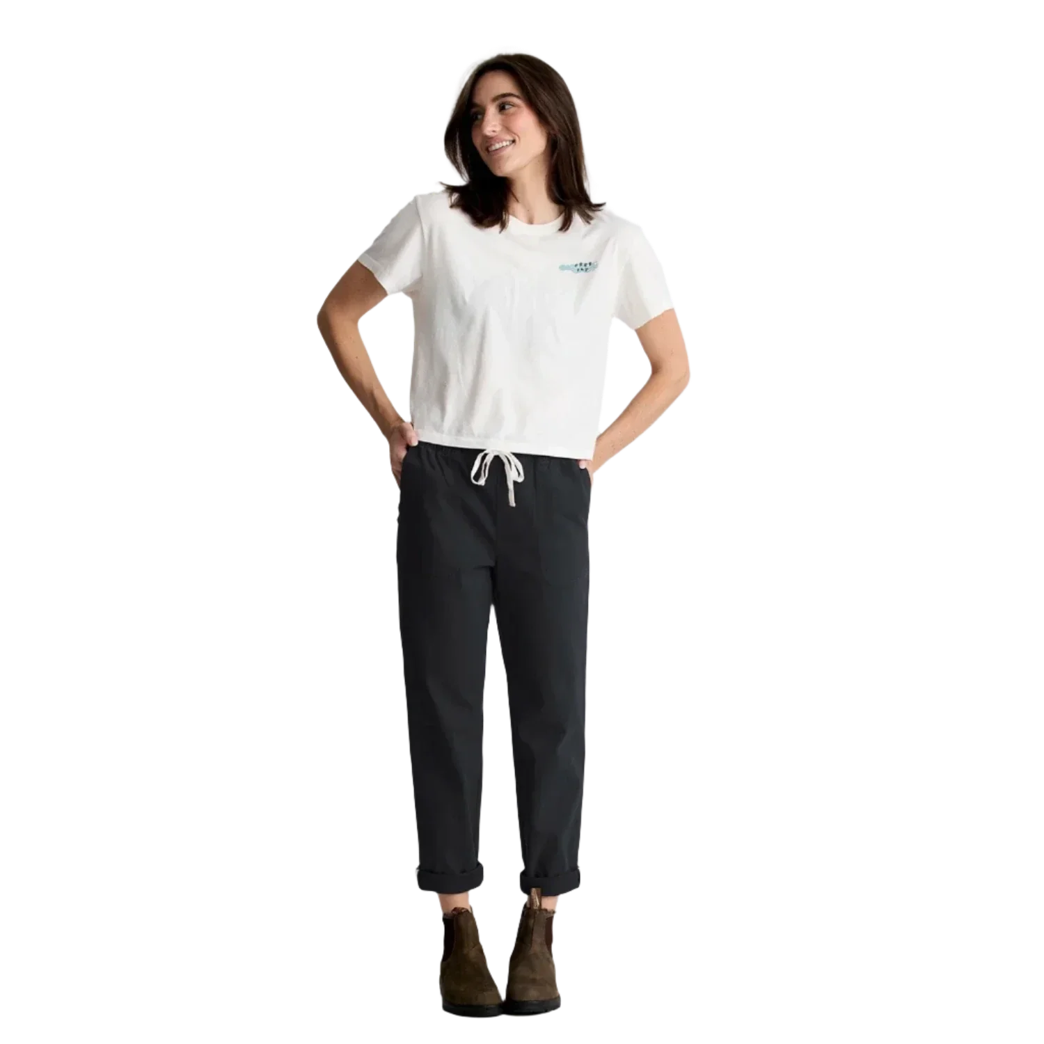 Free Fly Apparel 02. WOMENS APPAREL - WOMENS PANTS - WOMENS PANTS CASUAL Women's Pacifica Twill Pant BLACK SAND