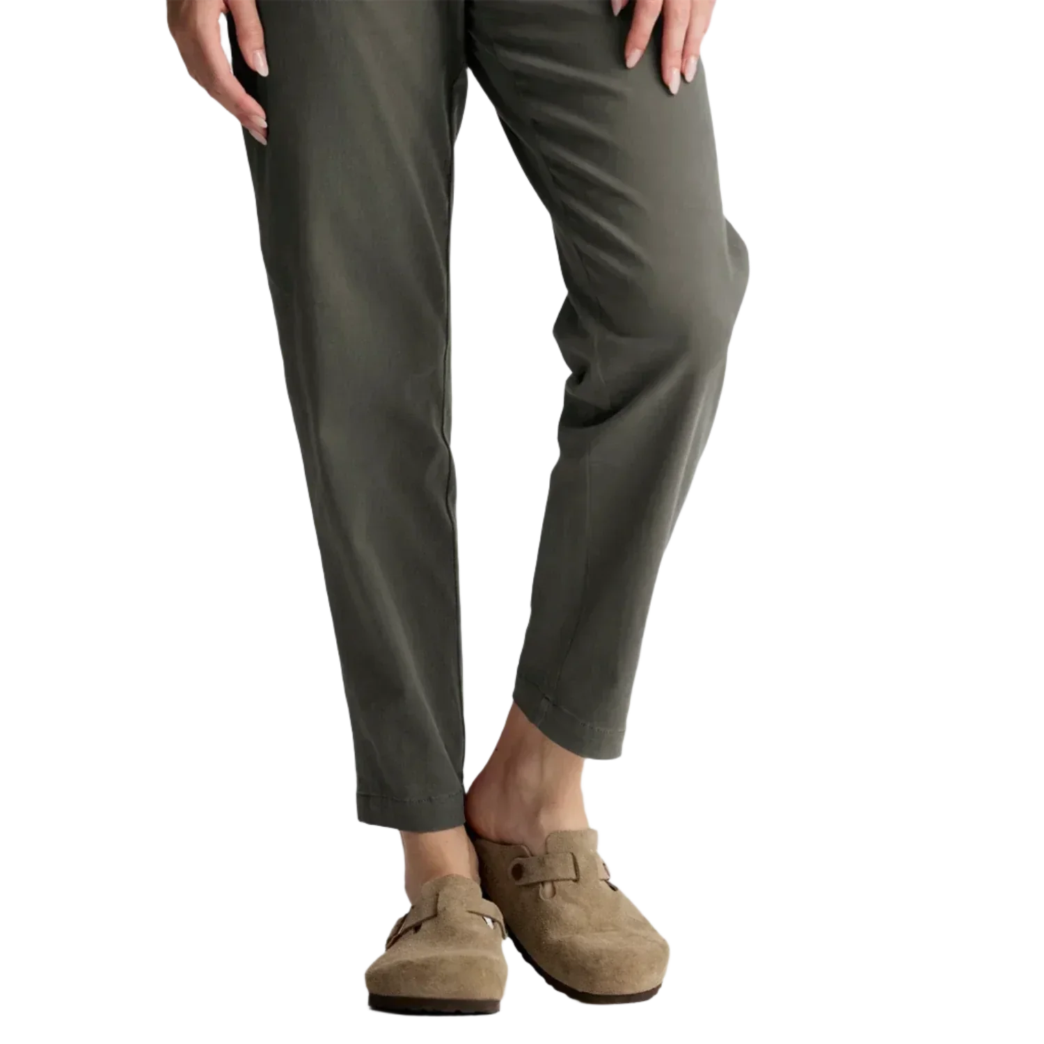 Free Fly Apparel 02. WOMENS APPAREL - WOMENS PANTS - WOMENS PANTS CASUAL Women's Pacifica Twill Pant SMOKEY OLIVE