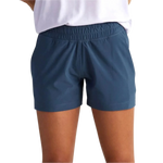 Free Fly Apparel 02. WOMENS APPAREL - WOMENS SHORTS - WOMENS SHORTS ACTIVE Women's Pull-On Breeze Short BLUE DUSK II