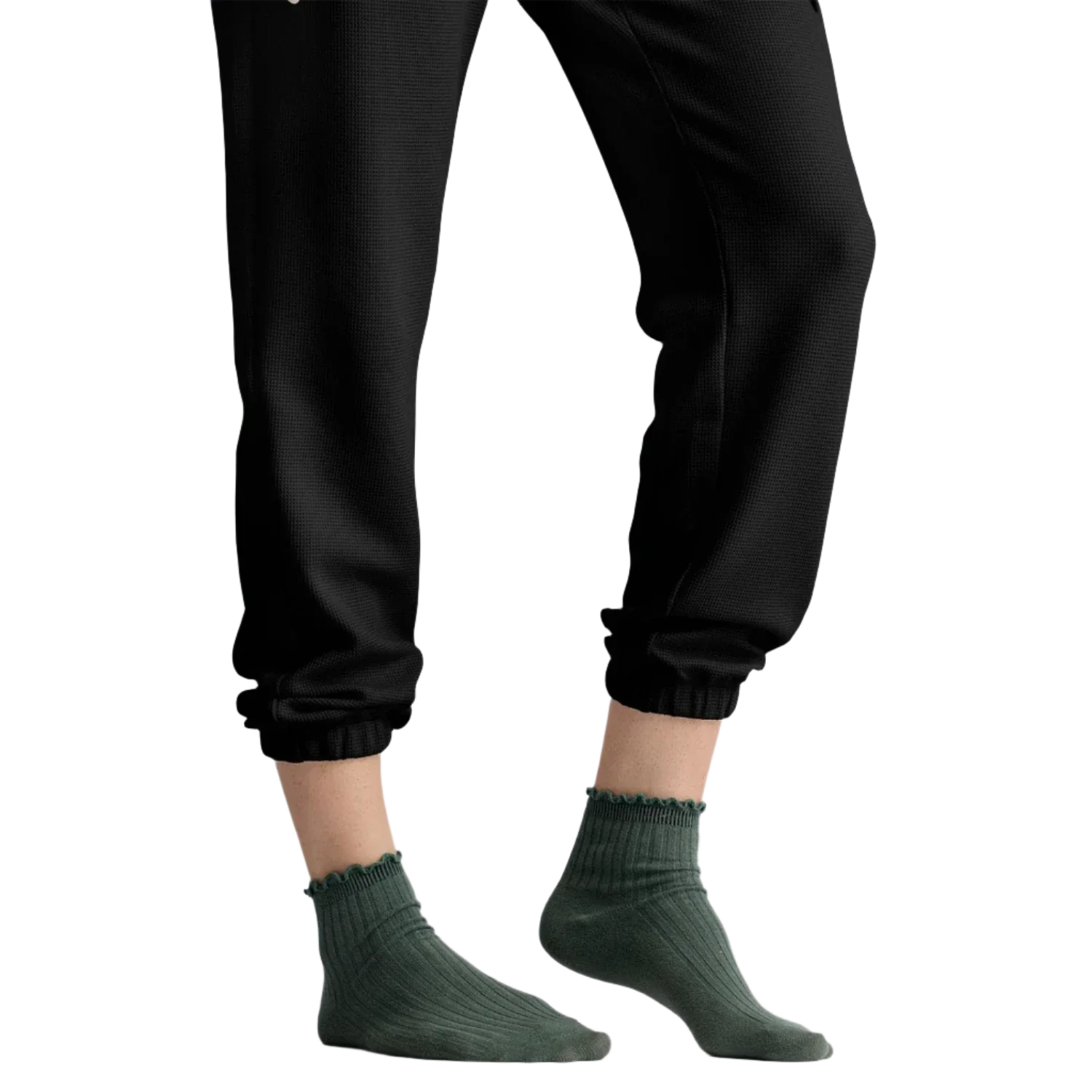 Free Fly Apparel 02. WOMENS APPAREL - WOMENS PANTS - WOMENS PANTS ACTIVE Women's Waffle Jogger BLACK SAND