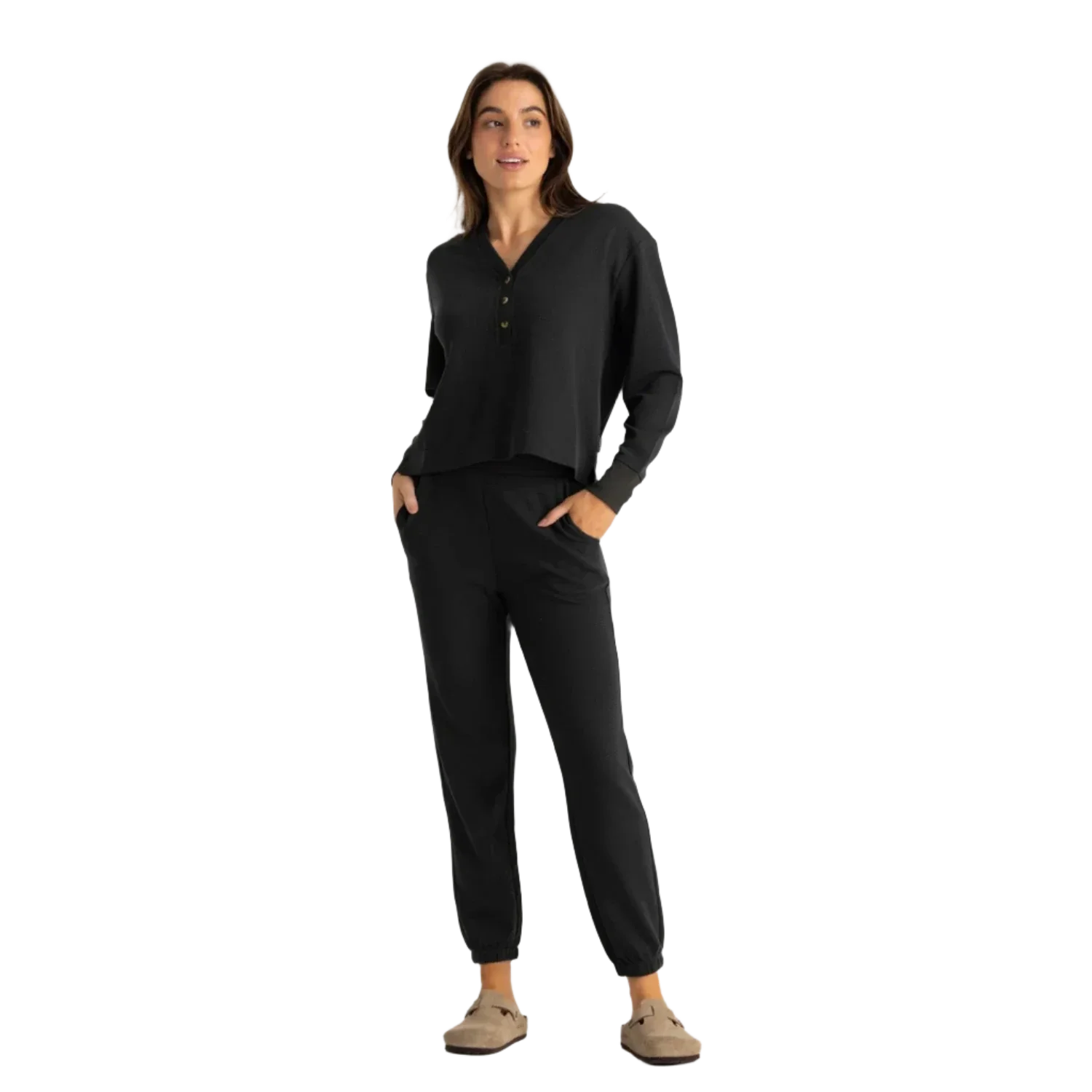 Free Fly Apparel 02. WOMENS APPAREL - WOMENS PANTS - WOMENS PANTS ACTIVE Women's Waffle Jogger