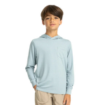 Free Fly Apparel 03. KIDS|BABY - KIDS - KIDS TOPS Youth Bamboo Shade Hoodie OCEAN MIST