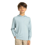 Free Fly Apparel 03. KIDS|BABY - KIDS - KIDS TOPS Youth Bamboo Shade Hoodie OCEAN MIST