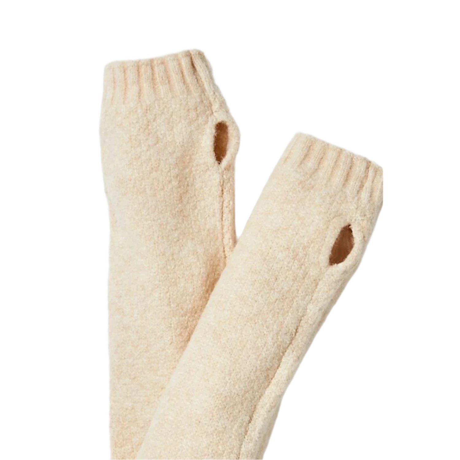 Free People GIFTS|ACCESSORIES - WOMENS ACCESSORIES - WOMENS GLOVES CASUAL Women's Amour Knit Armwarmers 1103 CREAM OS