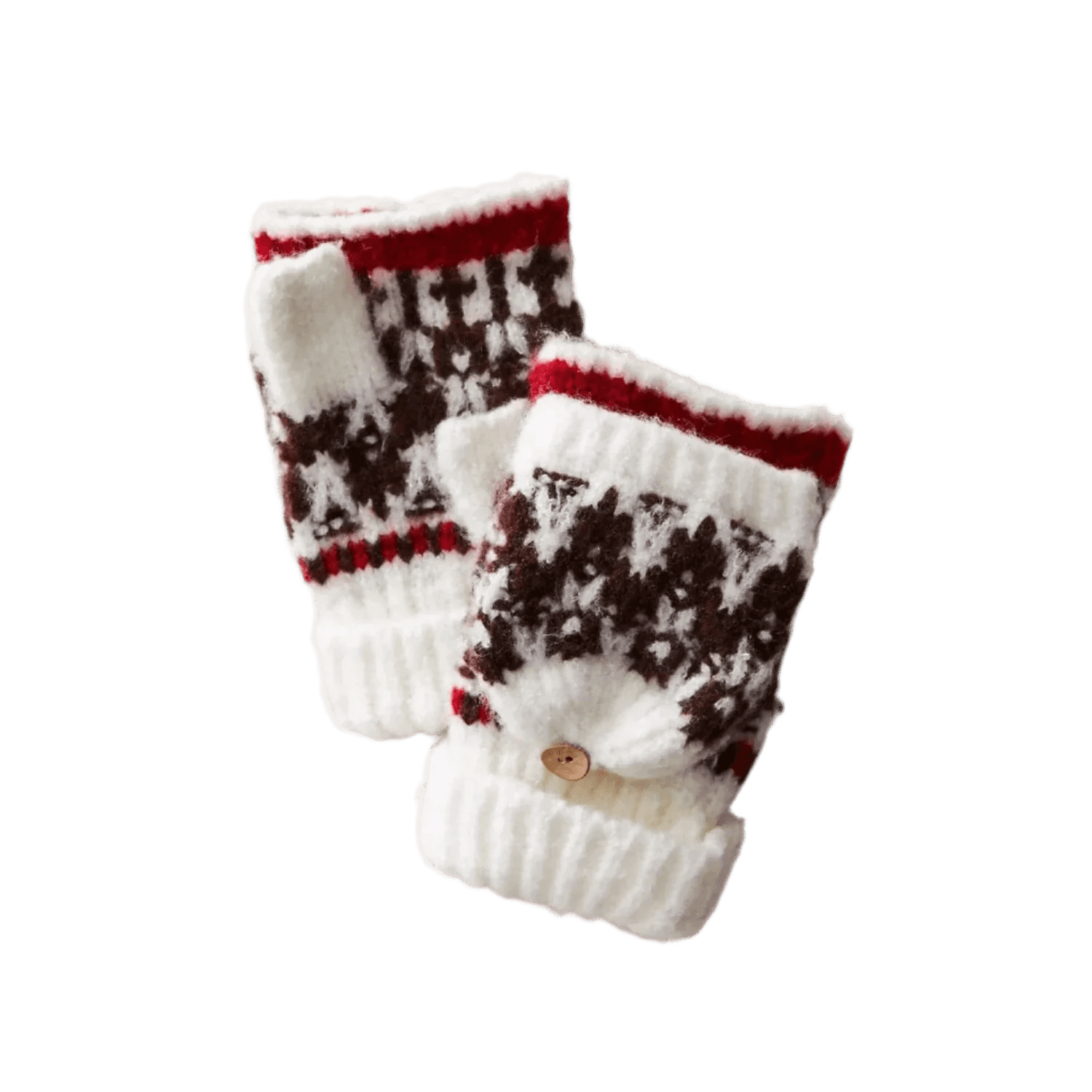 Free People 10. GIFTS|ACCESSORIES - WOMENS ACCESSORIES - WOMENS GLOVES CASUAL Women's First Frost Fairisle Gloves 1103 IVORY OS