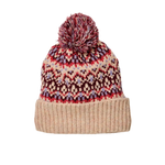 Free People 11. HATS - HATS WINTER - HATS WINTER Women's First Frost Fairisle Pom Pom Beanie 1103 IVORY OS