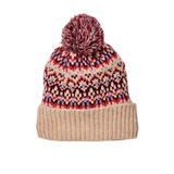 Free People 11. HATS - HATS WINTER - HATS WINTER Women's First Frost Fairisle Pom Pom Beanie 1103 IVORY OS