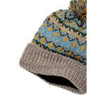 Free People 11. HATS - HATS WINTER - HATS WINTER Women's First Frost Fairisle Pom Pom Beanie 3300 SAGE OS