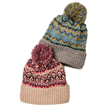 Free People 11. HATS - HATS WINTER - HATS WINTER Women's First Frost Fairisle Pom Pom Beanie 1103 IVORY OS