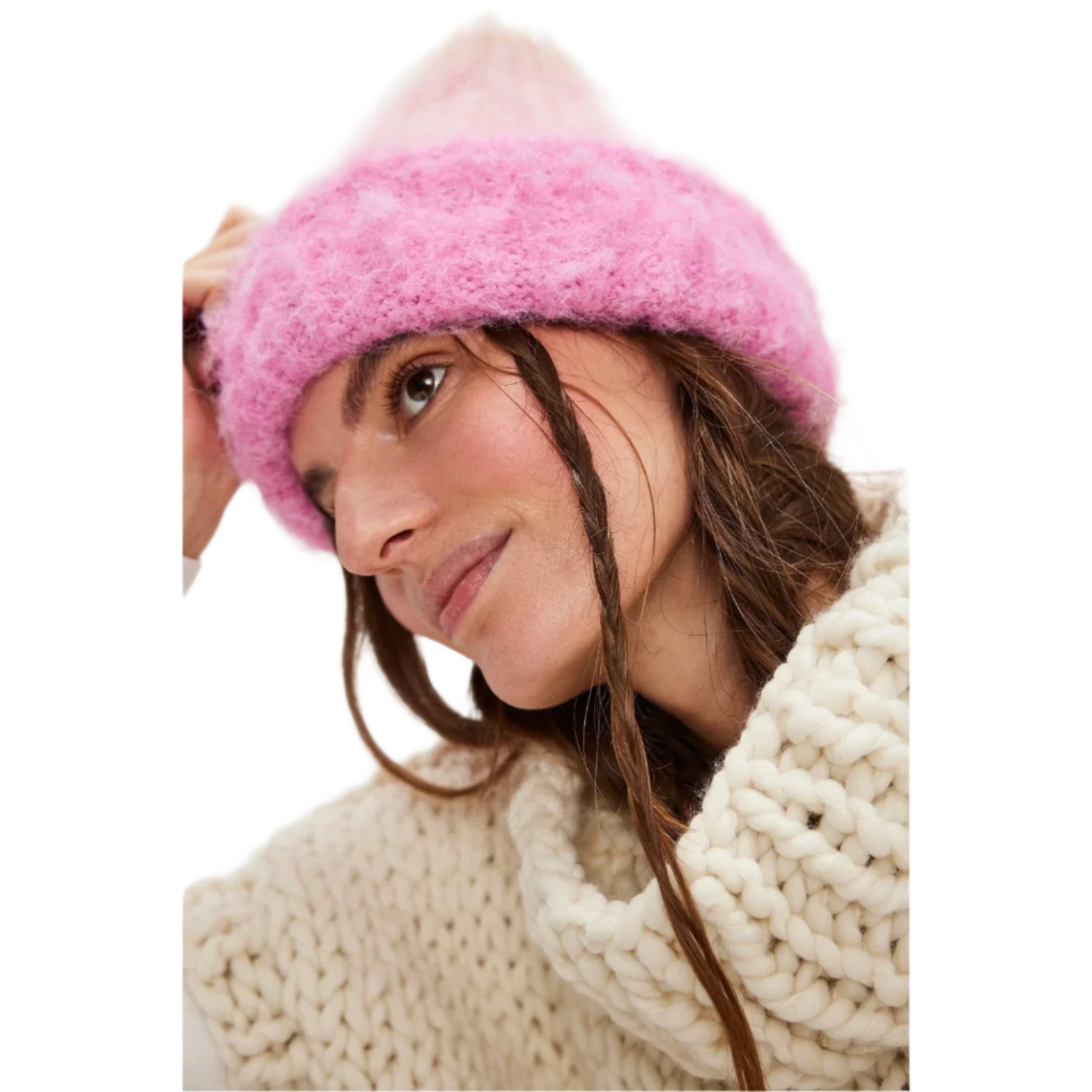 Free People 11. HATS - HATS WINTER - HATS WINTER Women's Icing Beanie 6602 PINK OS