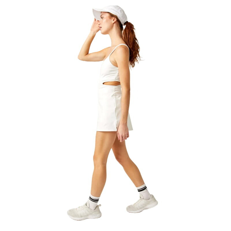 FP Movement 02. WOMENS APPAREL - WOMENS DRESS|SKIRT - WOMENS JUMPERS Women's One More Serve Onesie WHITE|WHITE